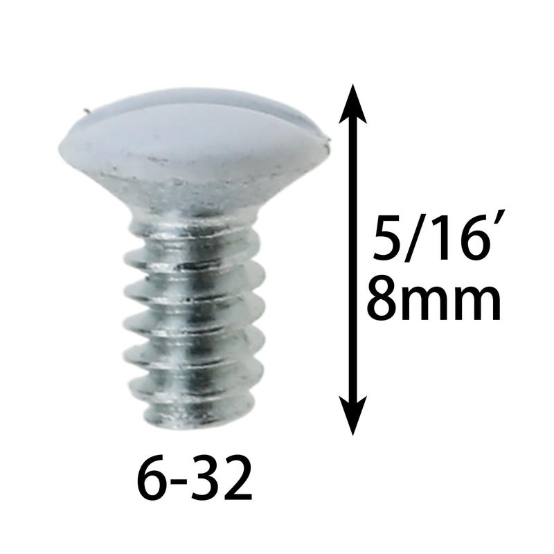 MEETOOT 120-Pack Wall Outlet Cover Screws 5/16 Inch Length 6-32 Thread Oval Head Slotted Replacement Screws for Wall Plates - Image 2